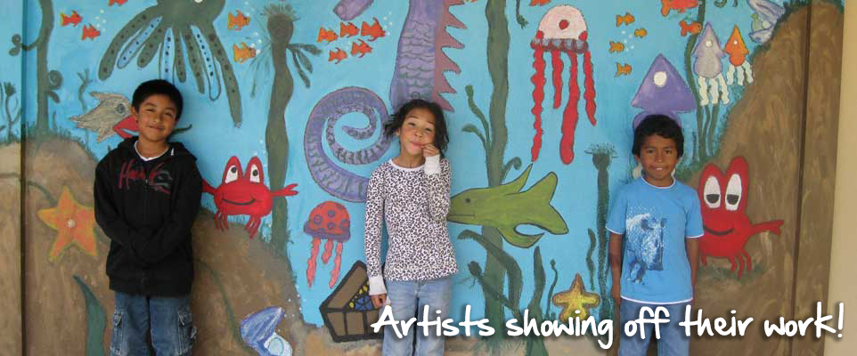 Artists showing their work